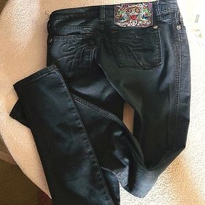 ED Hardy "Love Kills Slowly ", low rise ,super skinny  size 27 jeans
